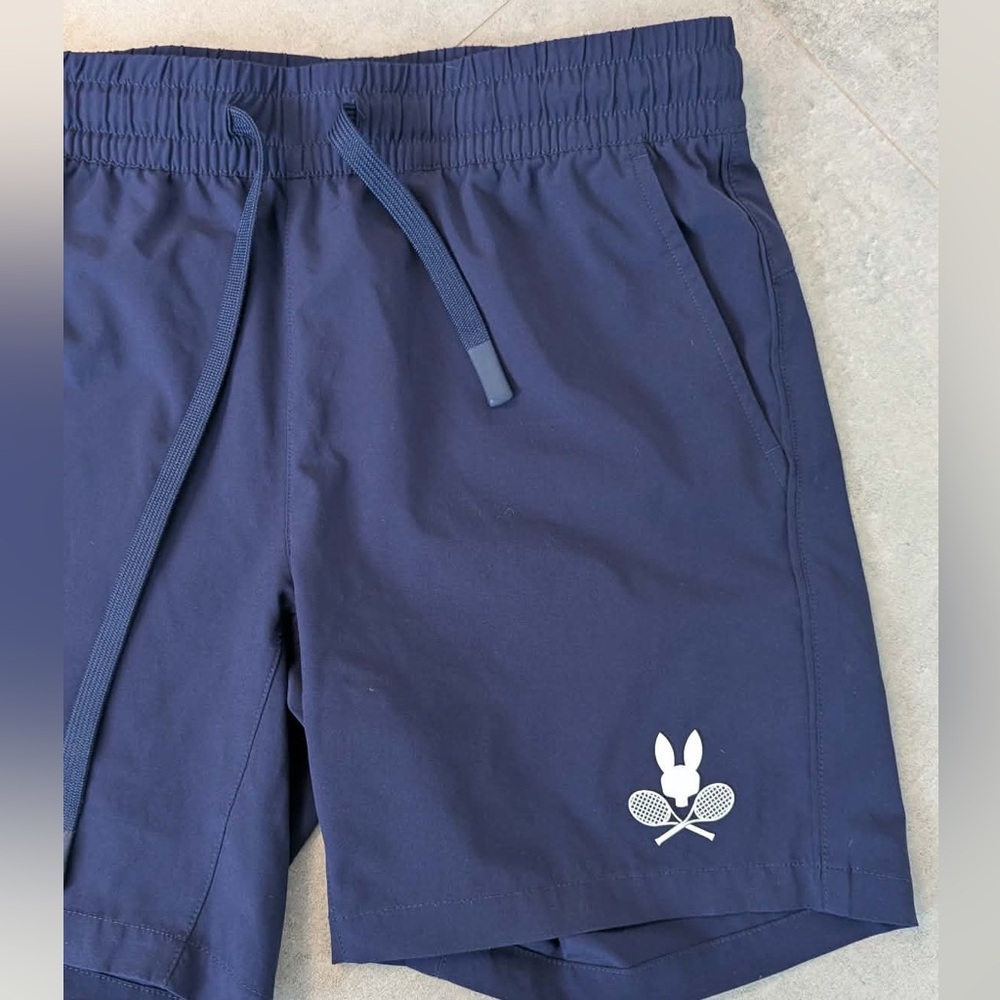 Psycho Bunny‎ Swim Shorts Navy White Logo Trunks Size Small - Picture 4 of 7